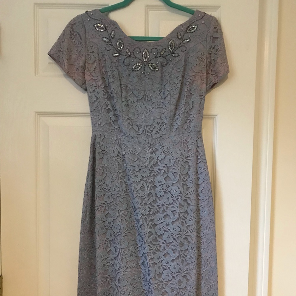 Vintage lace dress with beading